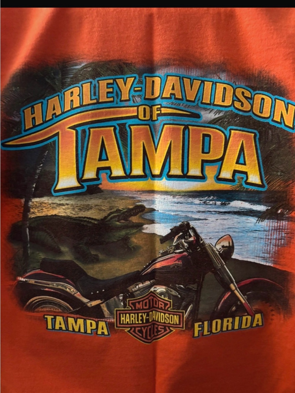 Harley-Davidson Dealership Tampa Graphic Tee - Orange